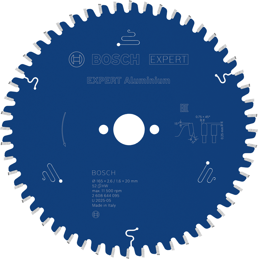 BoschEXPERT 铝材切割圆锯片。